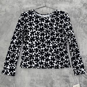 Marimekko For Target Shirt Kids XL Black White Paprika Long Sleeve Swim Top UPF